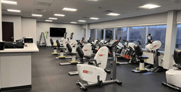 West Mchigan Cardiology exercise space with all equipment described below
