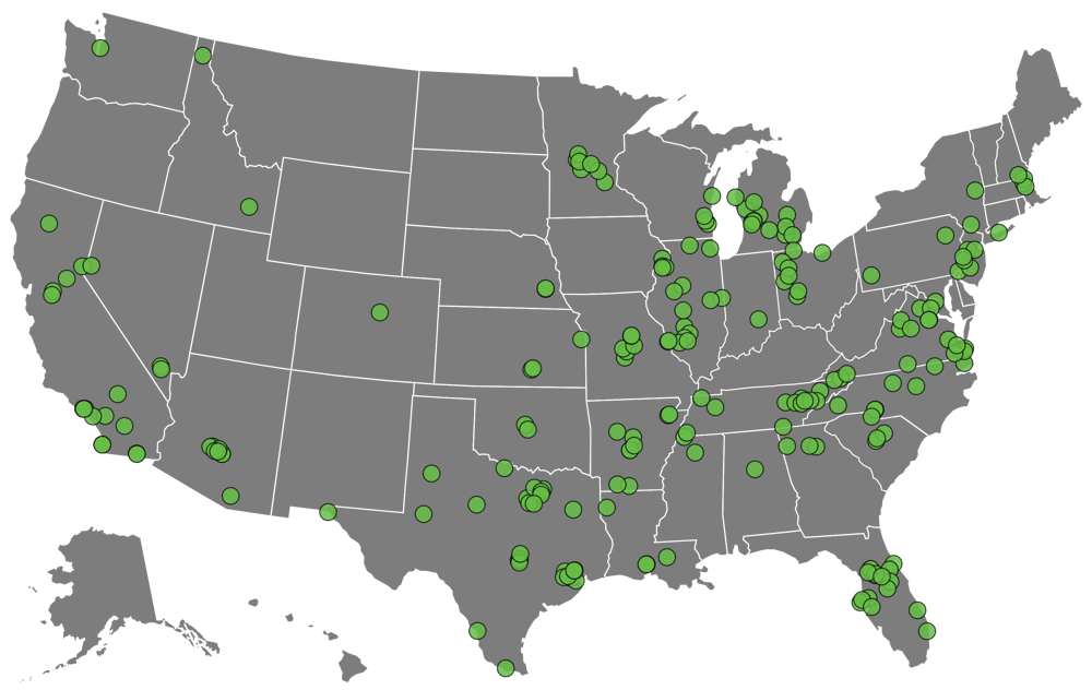 map of locations as of 5.27.25