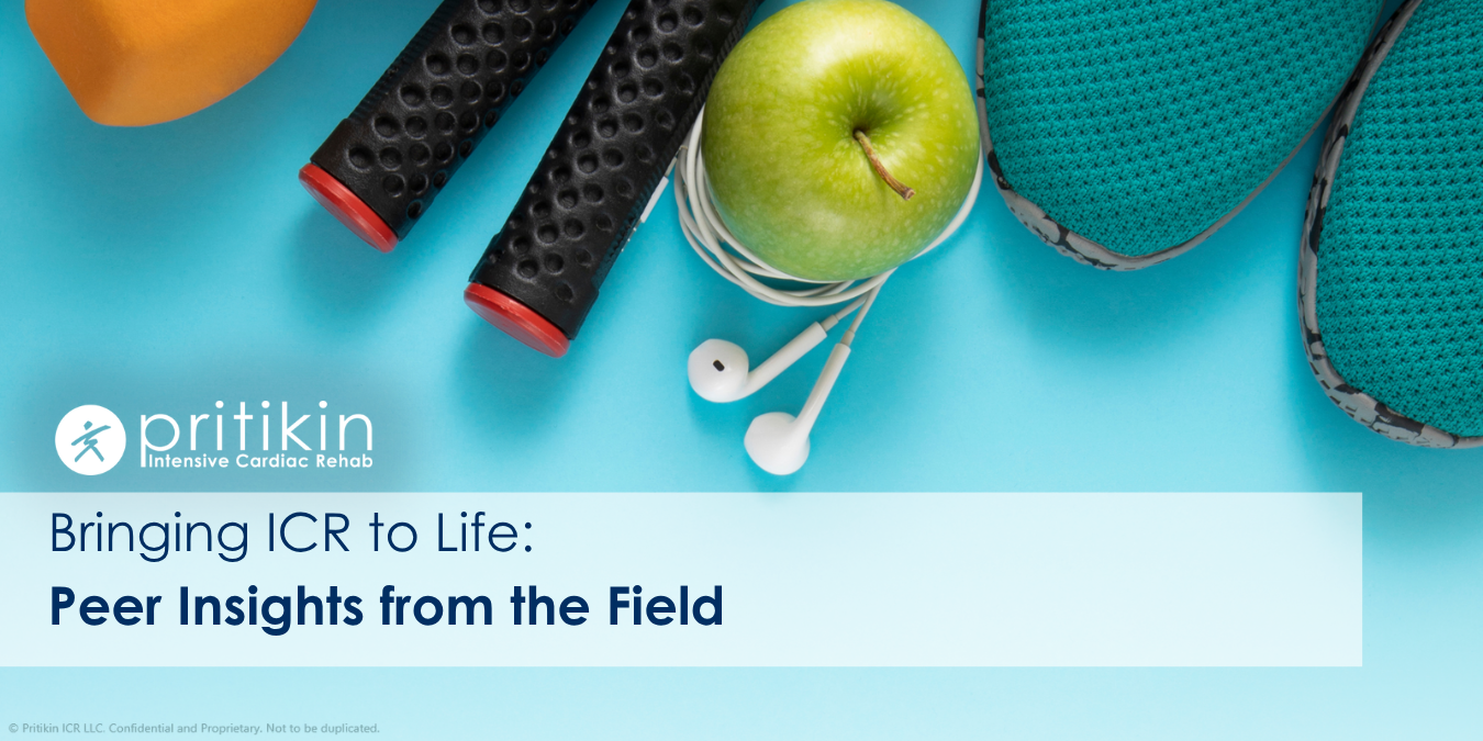 Bringing ICR to Life: Peer Insights from the Field written overlaying a flat-lay image of gym shoes an apple, headphones and other fitness equipment