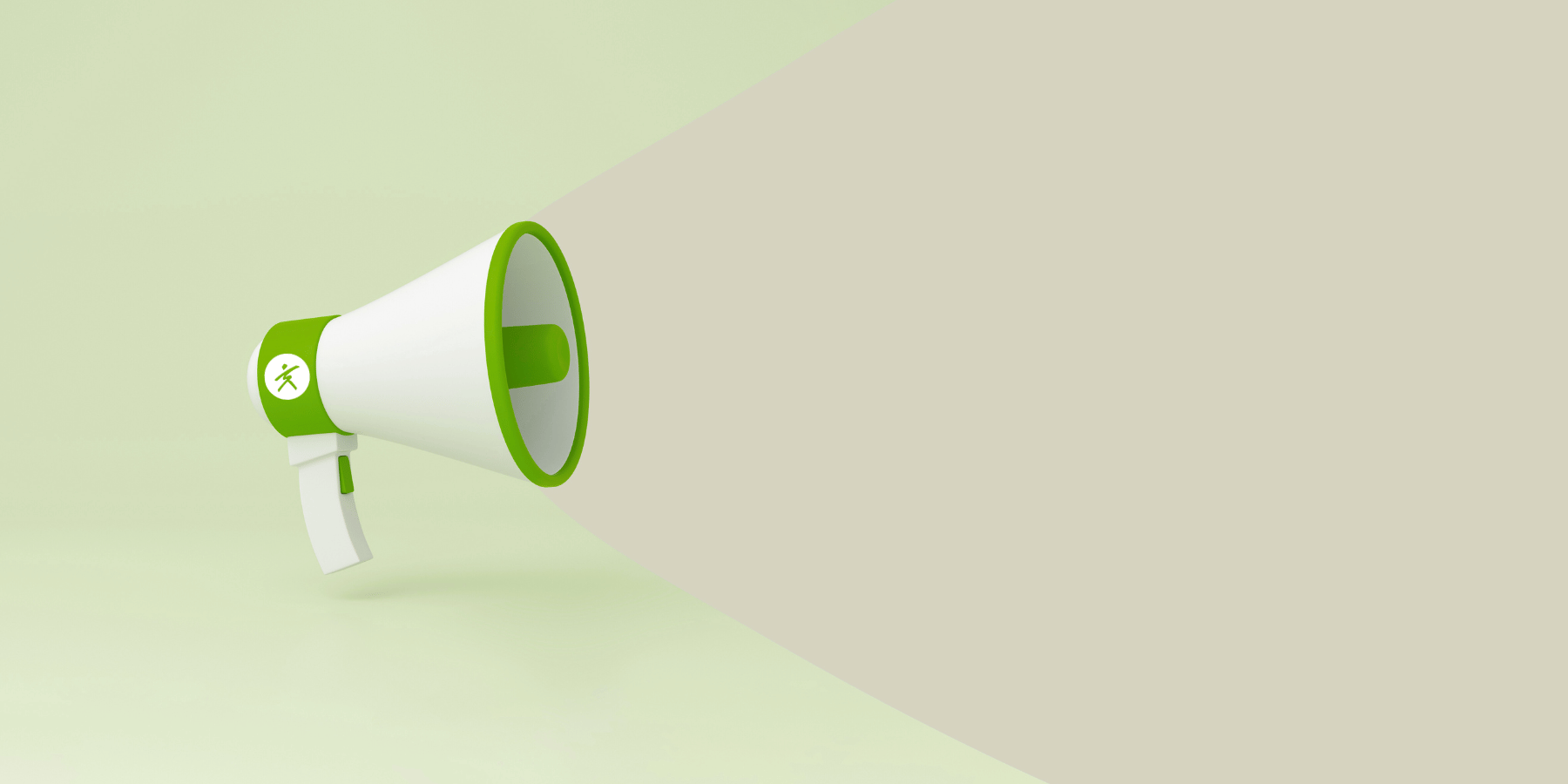 A cartoon of a megaphone with the Pritikin logo on it